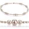 Ida White 3-8mm A Freshwater Pearl Necklace 16 inch Choker Length: PearlsOnly.com: Jewelry