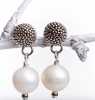 Fair Trade Pearl and Silver Earrings