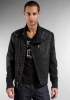 HOWE Bloody Mary Morning Motorcycle Jacket w/ Rivets in Paint it Black 