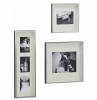 Crate and Barrel Brushed Silver Wall Frames 