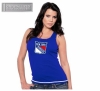Majestic Threads New York Rangers Women's Necklace Tank Top with Swarovski Crystals