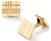 Burberry Square Engraved Check Cuff Links