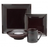 Parallels Dinnerware Collection, Mahogany